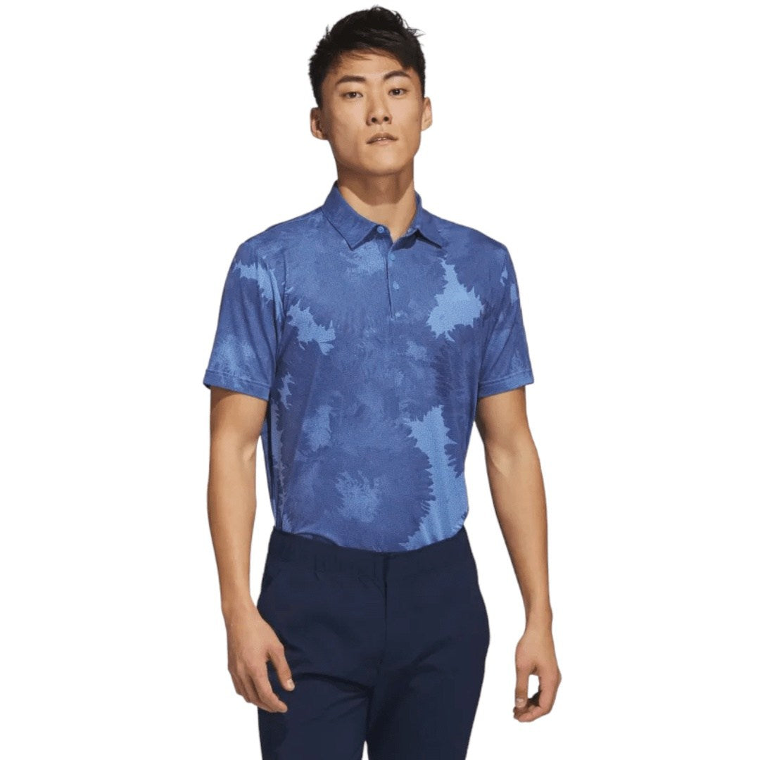 adidas Flower Mesh Print Golf Polo Shirt HS1128 – Image 2
