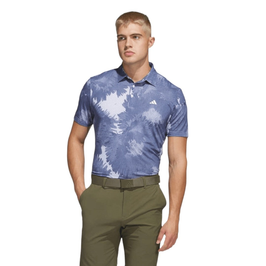 adidas Flower Mesh Print Golf Polo Shirt HS1131 – Image 2