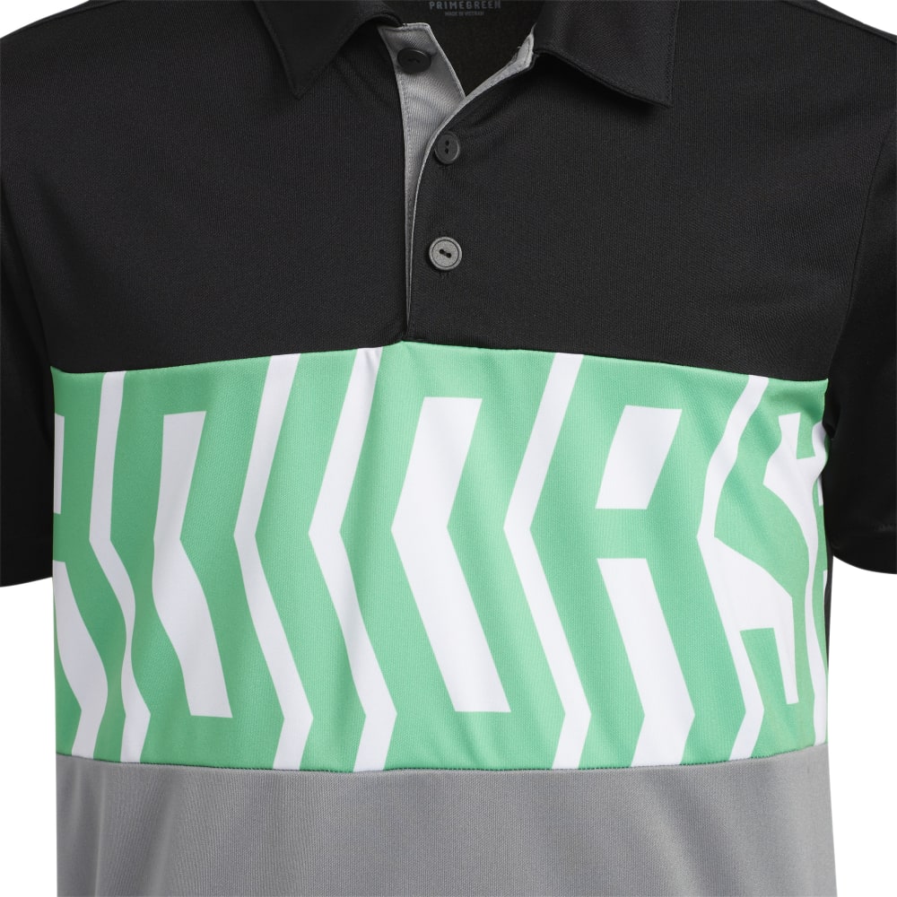 adidas Junior Print Colorblock Polo Shirt H38824 – Image 2