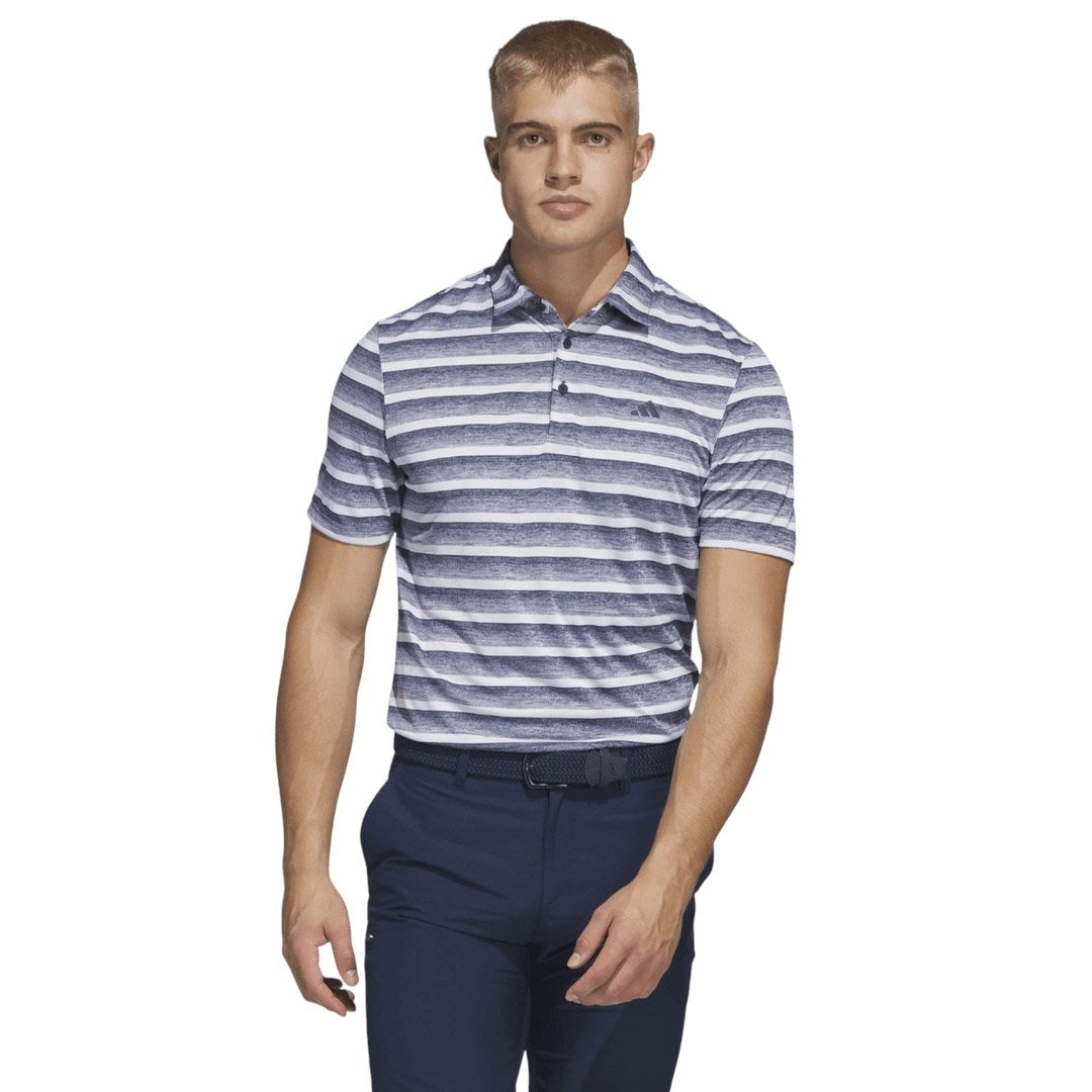 adidas 2-Colour Stripe Golf Polo Shirt HS7579 – Image 2