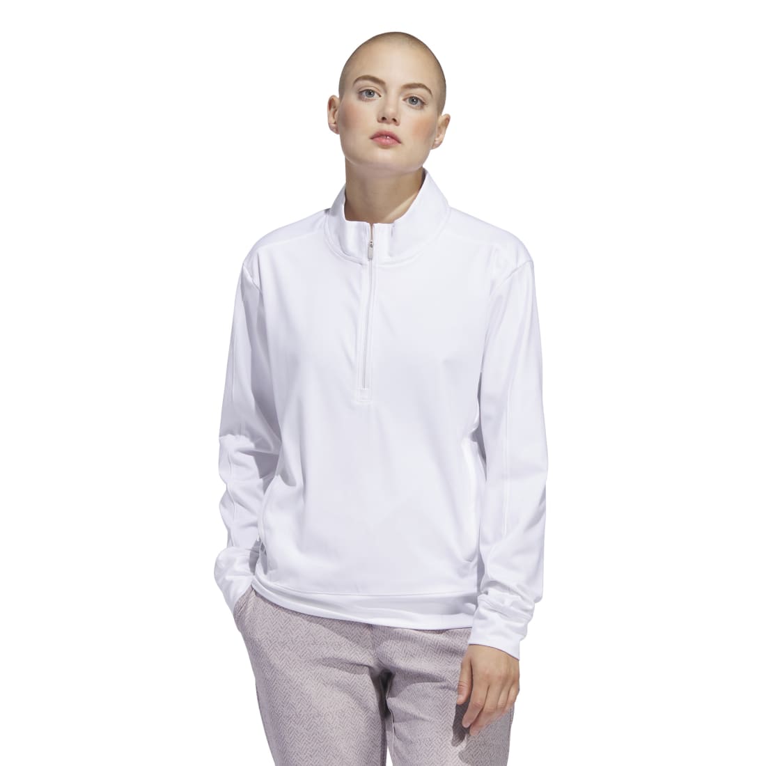 adidas Ladies Ultimate 365 Half-Zip Golf Mid Layer IN2548 – Image 2
