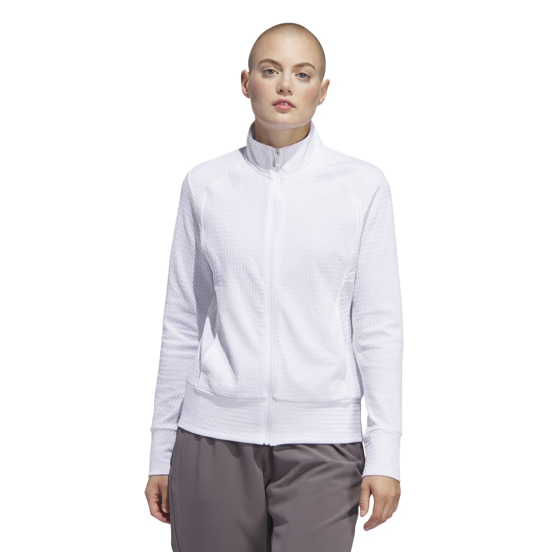 adidas Ladies Ultimate365 Textured Golf Mid Layer IP4267 – Image 2