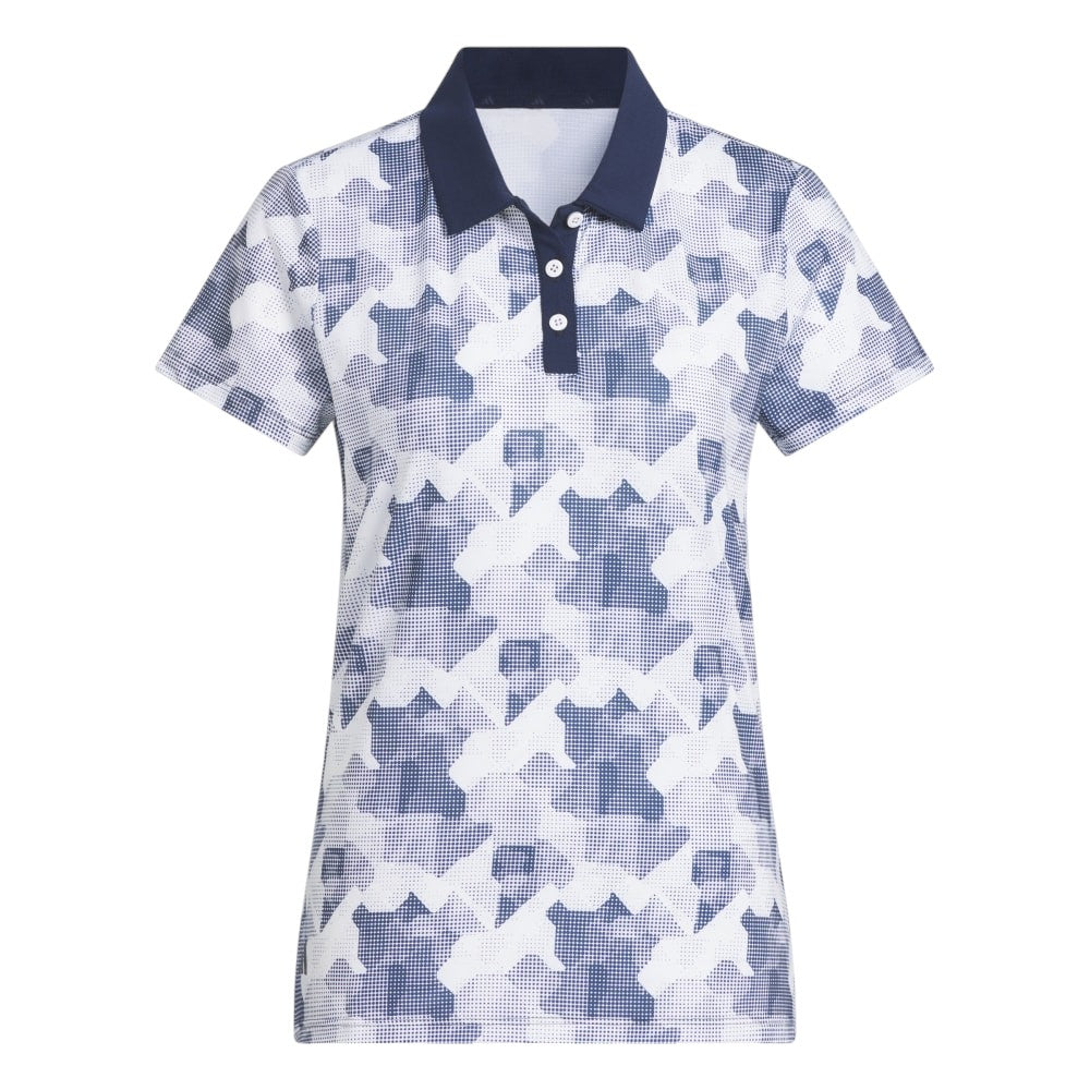 adidas Ladies Ultimate365 Printed Golf Polo Shirt JN3119