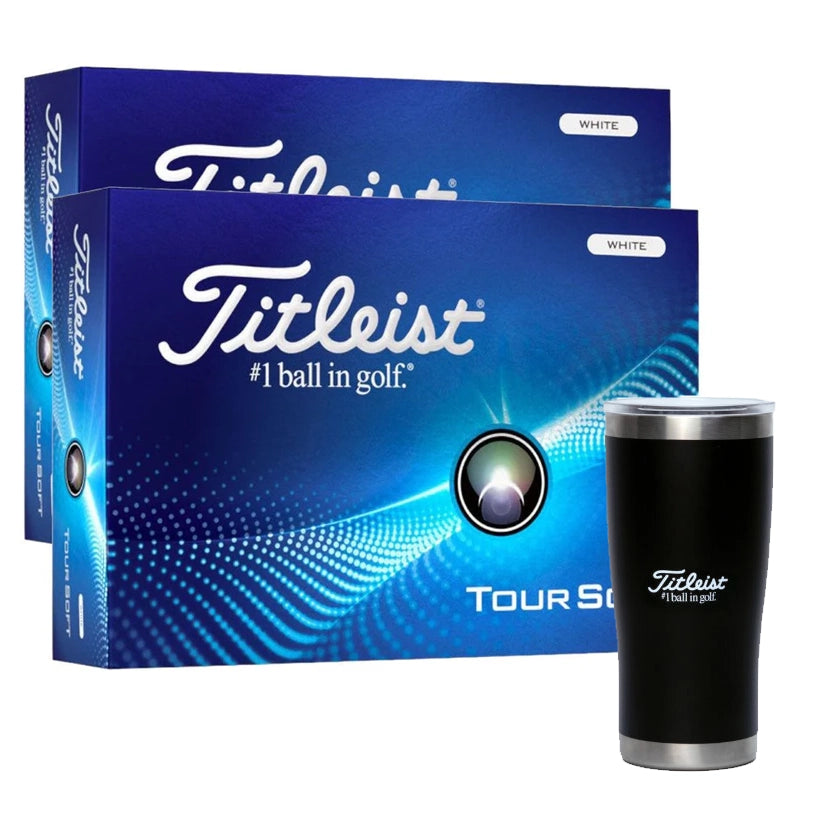 Titleist Tour Soft White 2 Dozen Golf Balls + Free Gift – Image 2