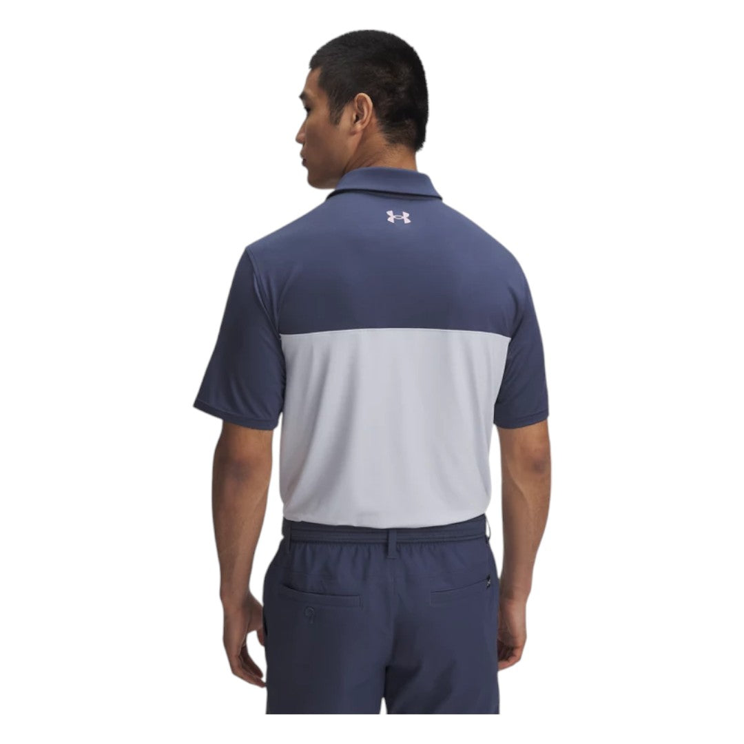 Under Armour Tee To Green Colour Block Golf Polo Shirt 1383139 – Image 2