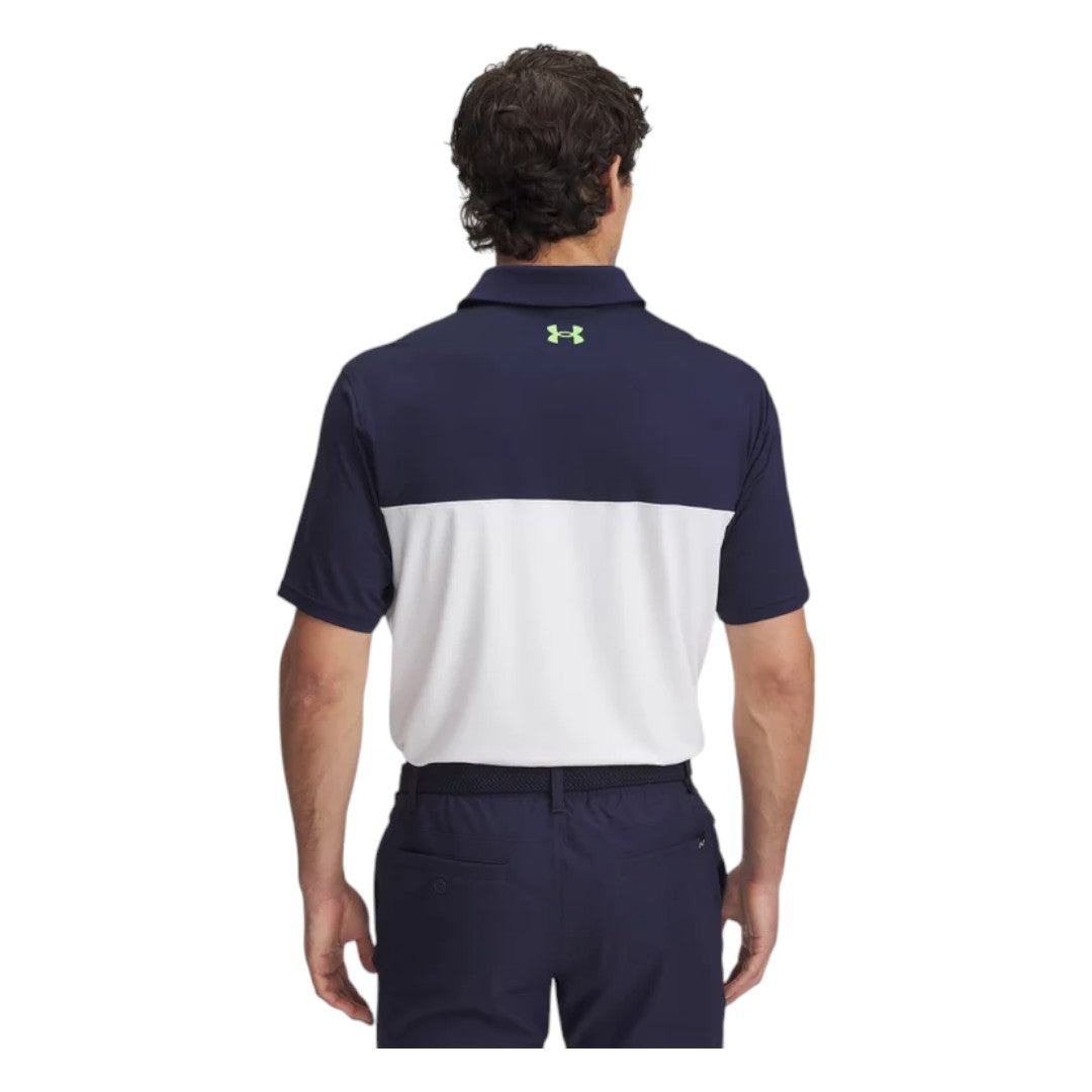 Under Armour Tee To Green Colour Block Golf Polo Shirt 1383139 – Image 2