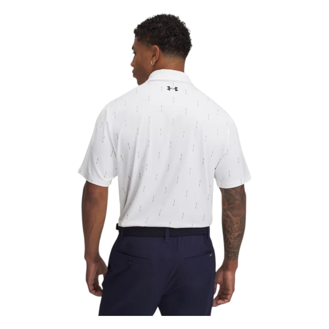 Under Armour Tee To Green Printed Golf Polo Shirt 1383715 – Image 2