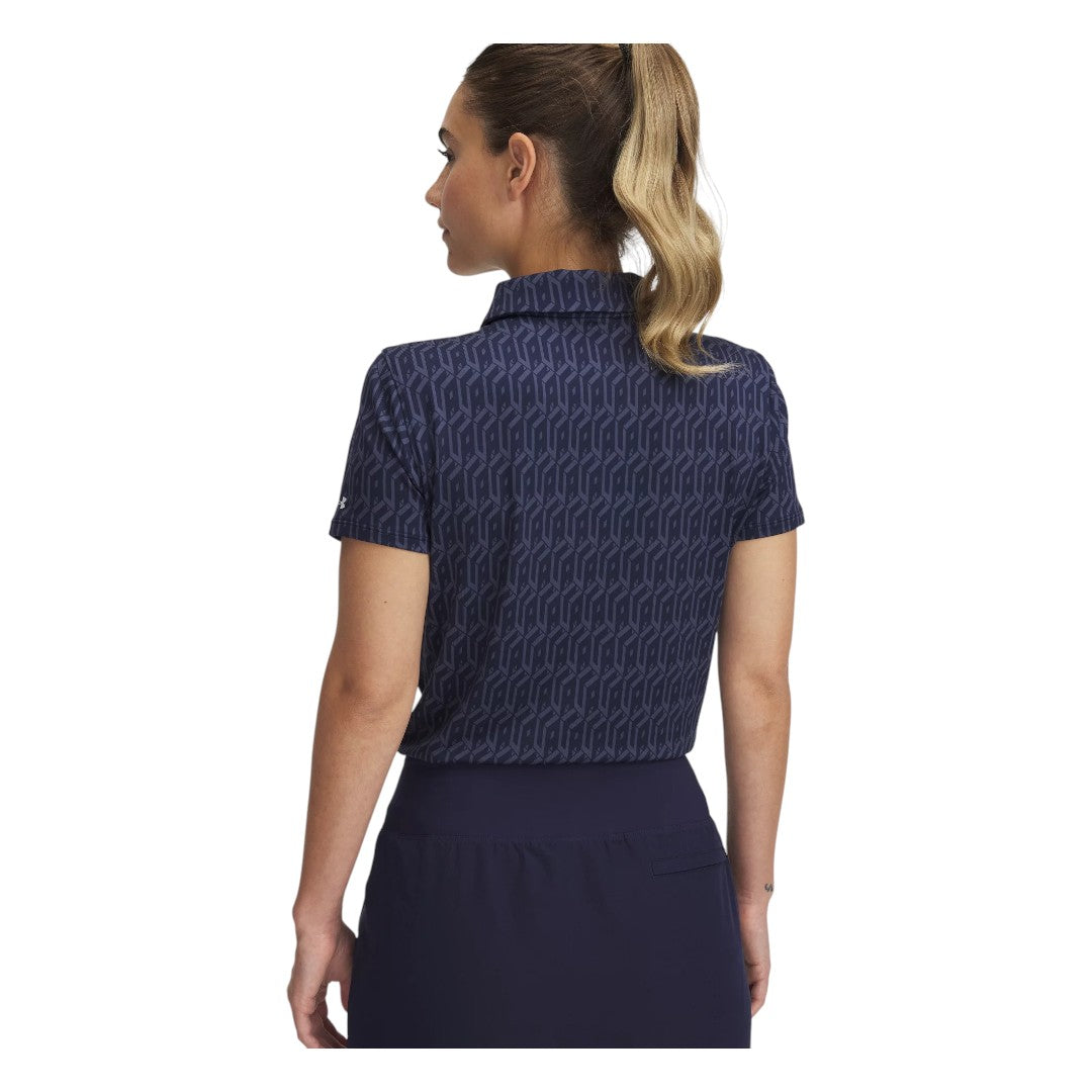 Under Armour Ladies Playoff 3.0 Printed Golf Polo Shirt 1387148 – Image 2