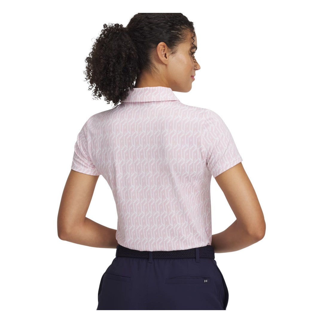 Under Armour Ladies Playoff 3.0 Printed Golf Polo Shirt 1387148 – Image 2