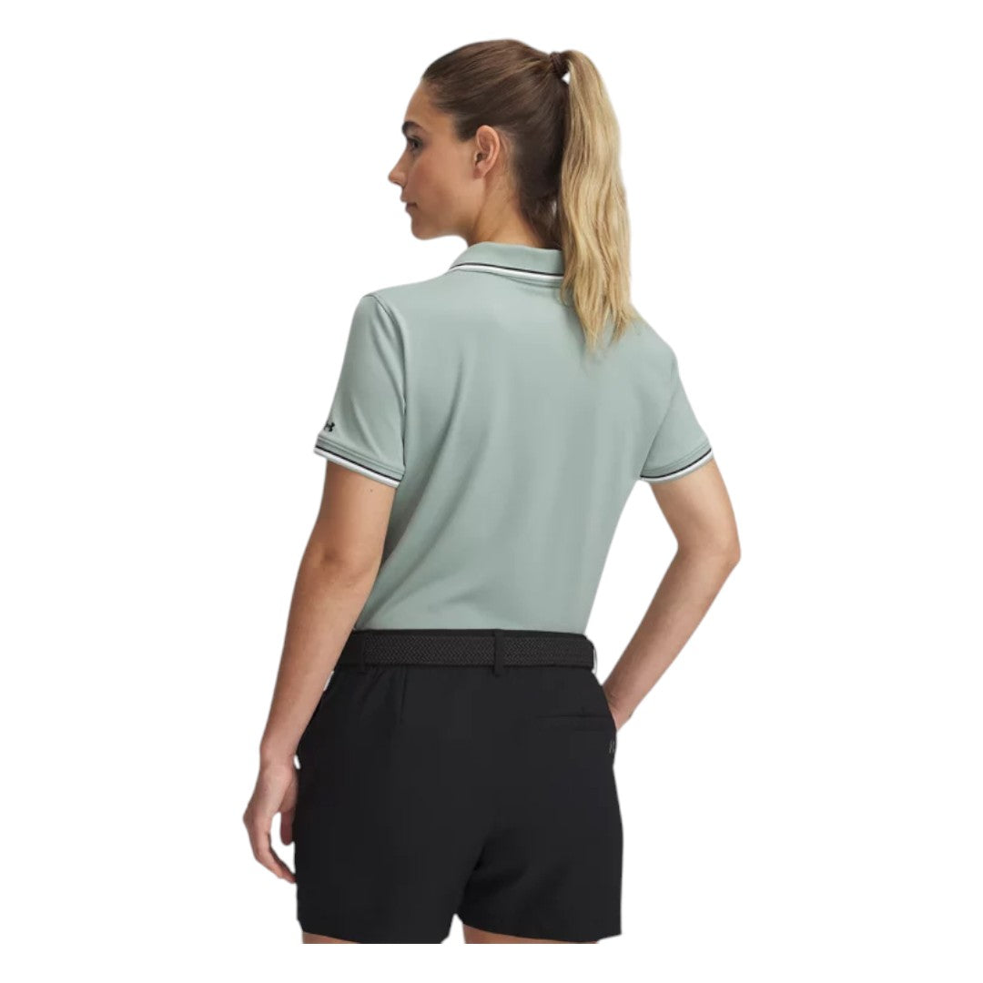 Under Armour Ladies Drive Rib SS Golf Polo Shirt 6000657 – Image 2