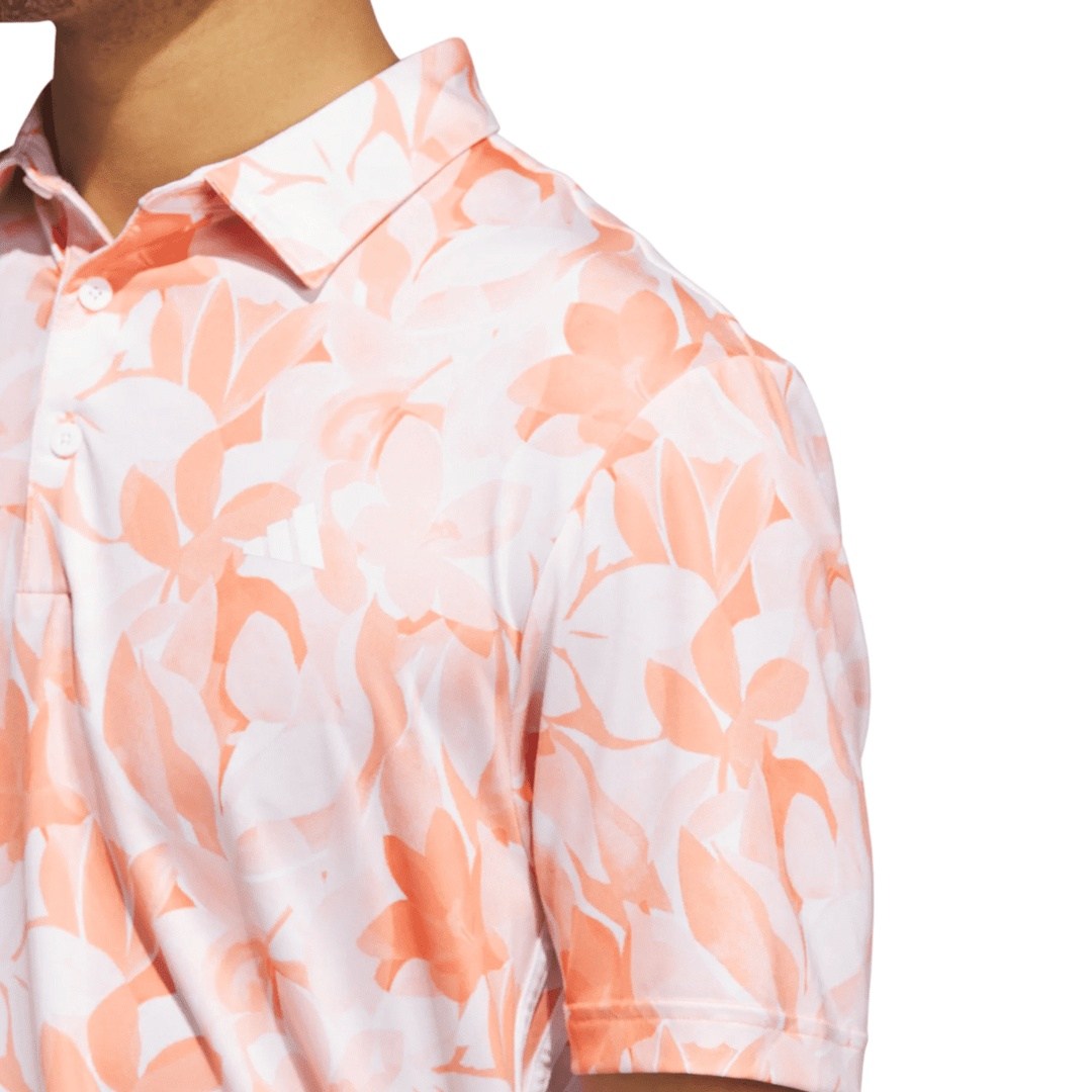 adidas Floral Golf Polo Shirt HY5372 – Image 2