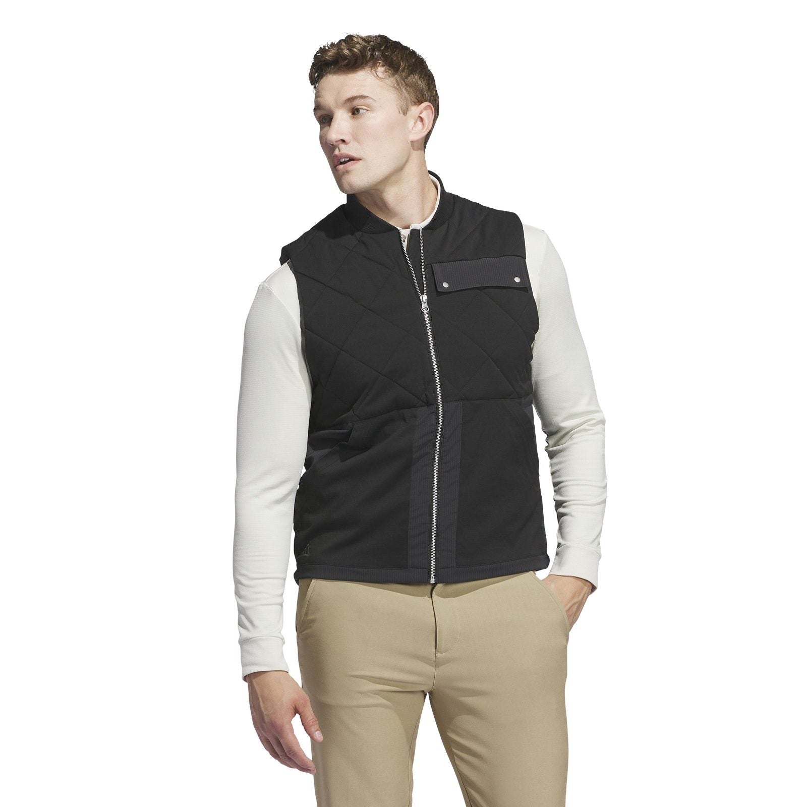 adidas Go-To Quilted FZ Golf Vest IL0580 – Image 2