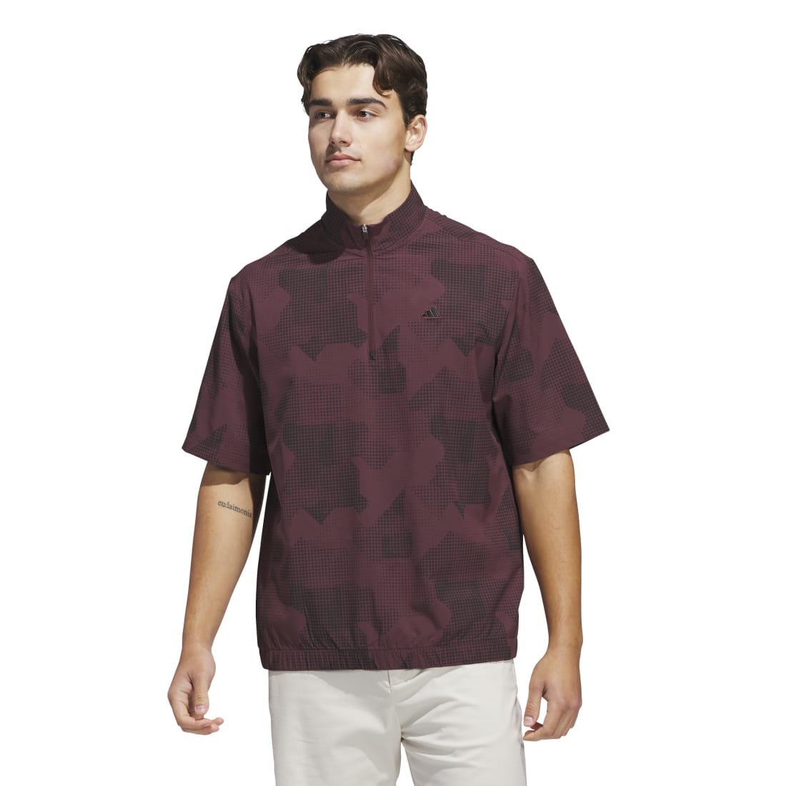 adidas Go-to DWR Short Sleeve Half-Zip Golf Pullover JF4914 – Image 2