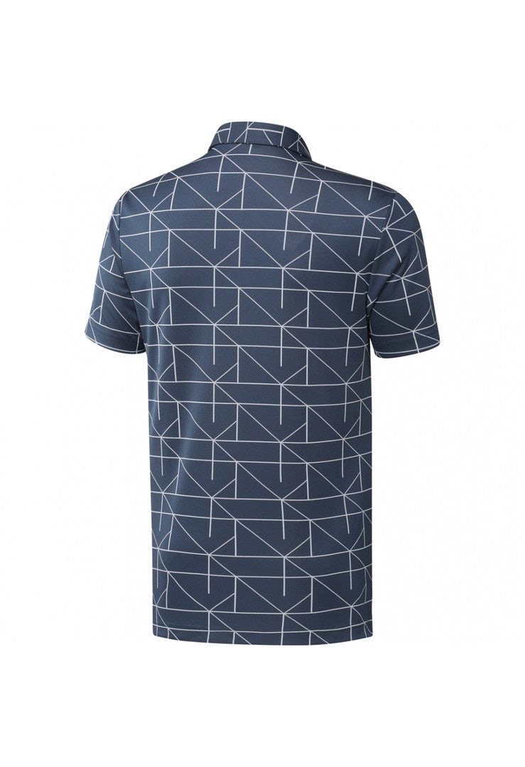 adidas Jacquard Lines Primegreen Golf Shirt HC5576 – Image 2