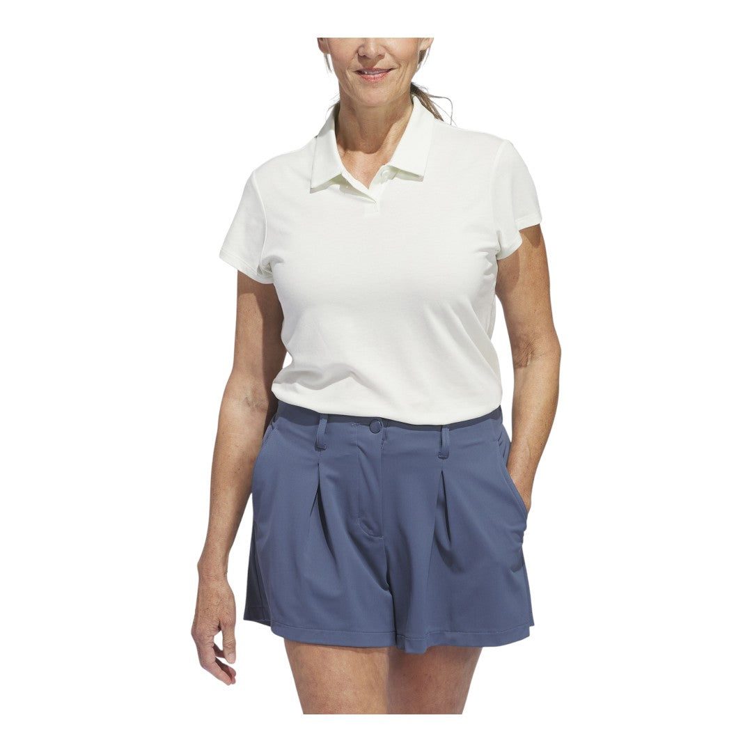 adidas Ladies Go-To Heathered Golf Polo Shirt IP4188 – Image 2