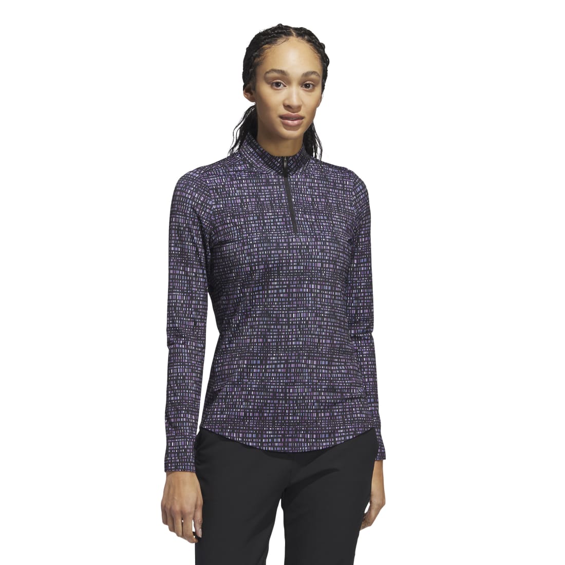 adidas Ladies Long Sleeve Digitized Golf Mid Layer IW4127 – Image 2