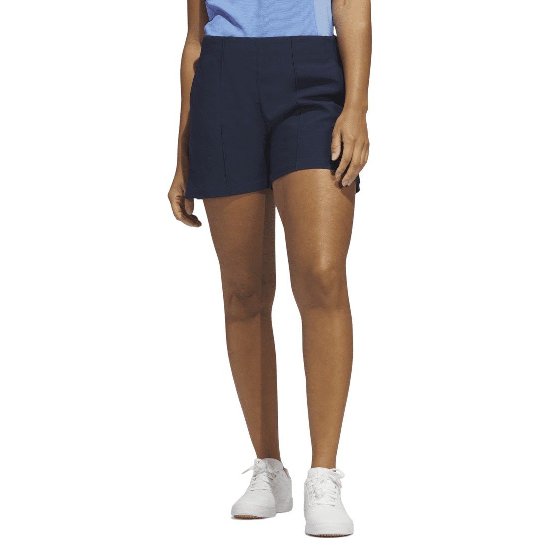 adidas Ladies Pintuck 5-Inch Pull On Golf Shorts HY4091 – Image 2
