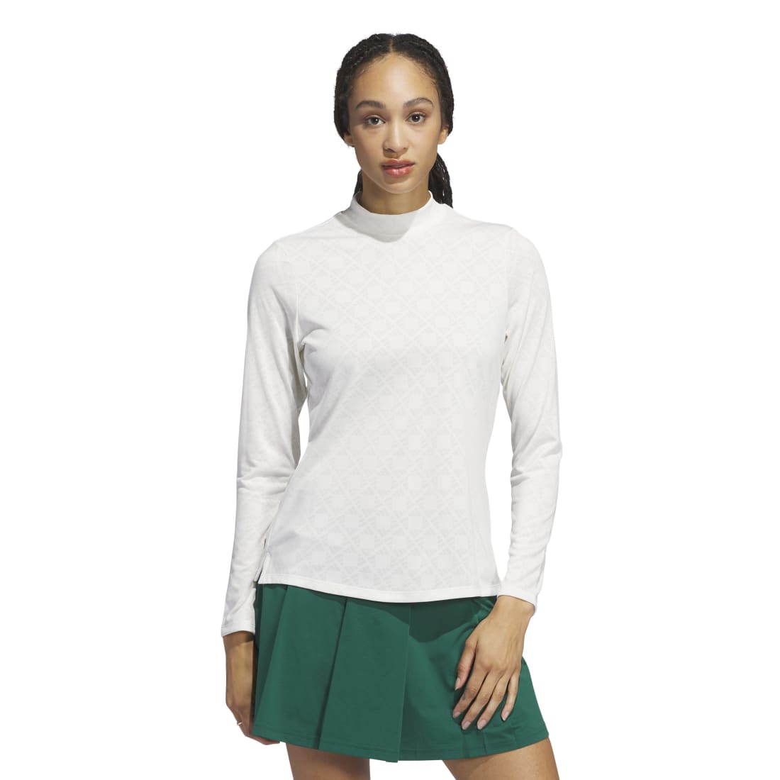 adidas Ladies Ultimate365 Tour HEAT.RDY Mock Golf Polo Shirt IW6661 – Image 2
