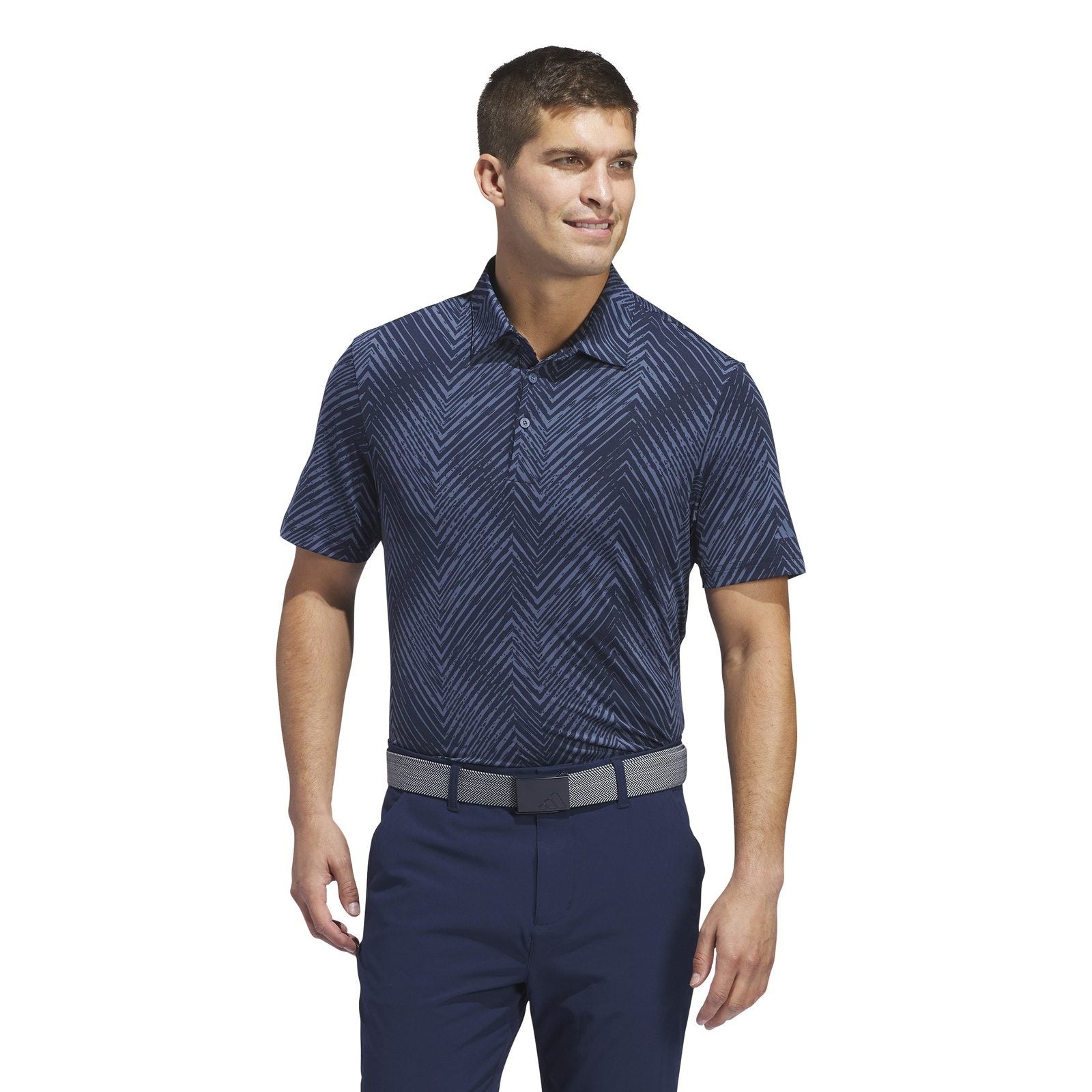 adidas Ultimate365 Allover Print Golf Polo Shirt IU4388 – Image 2