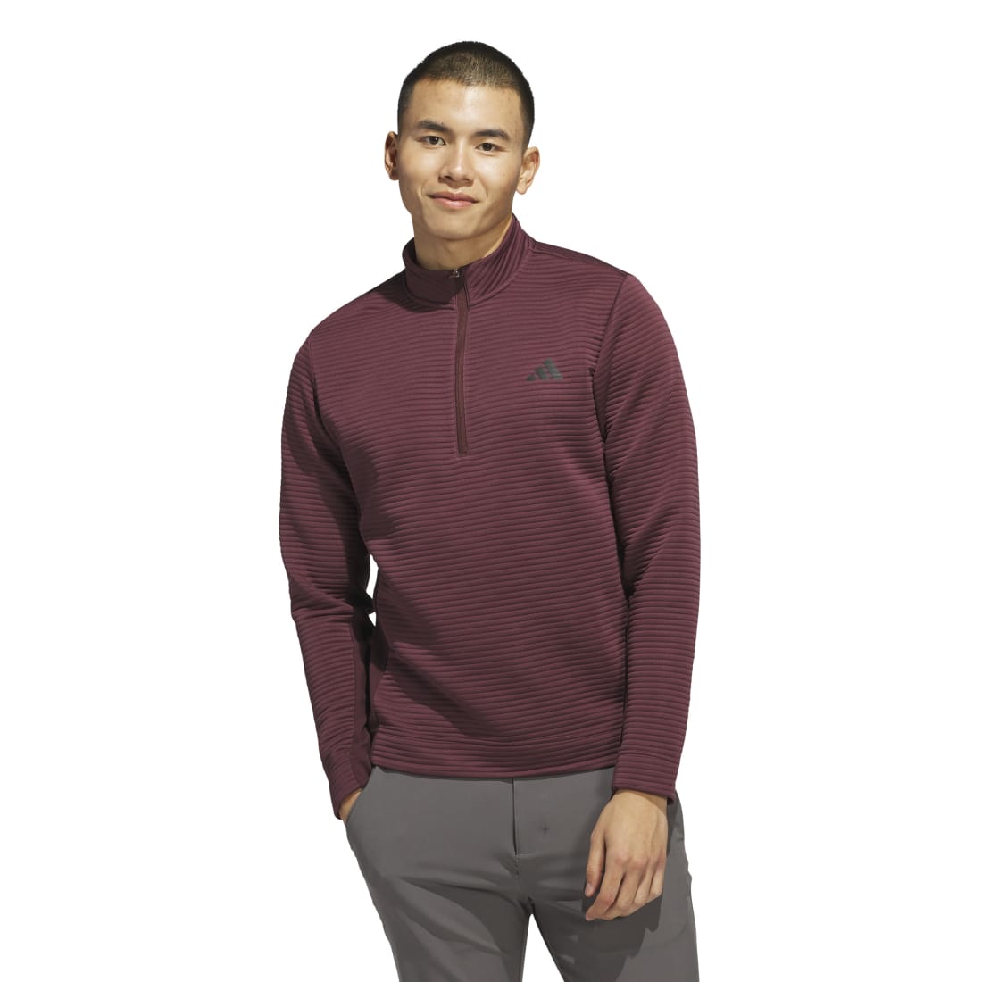 adidas Ultimate365 DWR Textured 1/4-Zip Golf Mid Layer JJ1750 – Image 2