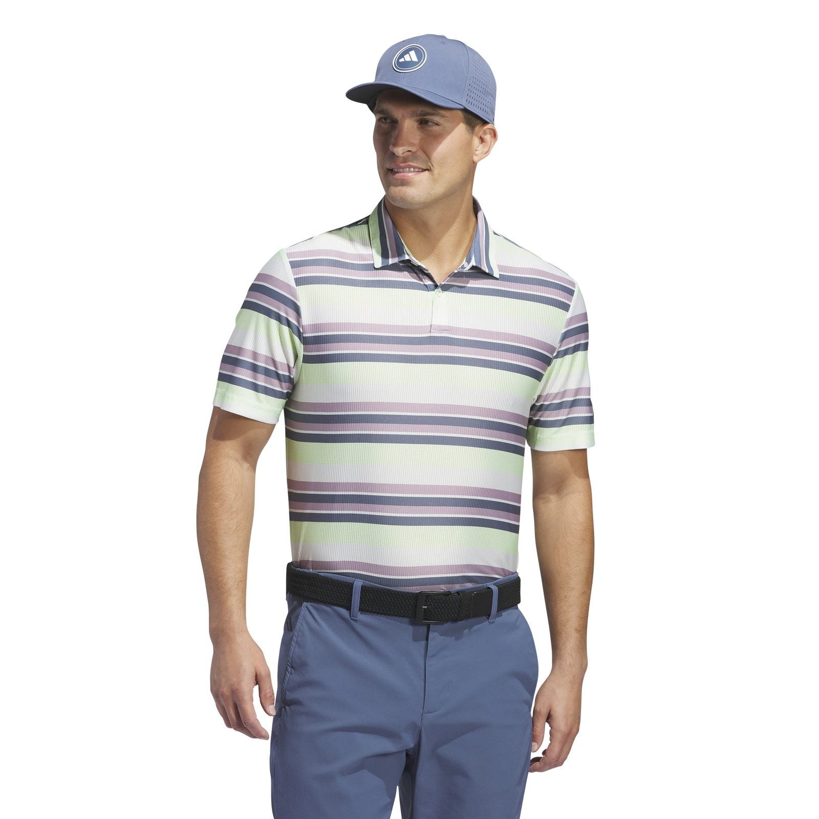 adidas Ultimate365 HEAT.RDY Stripe Golf Polo Shirt IU4412 – Image 2