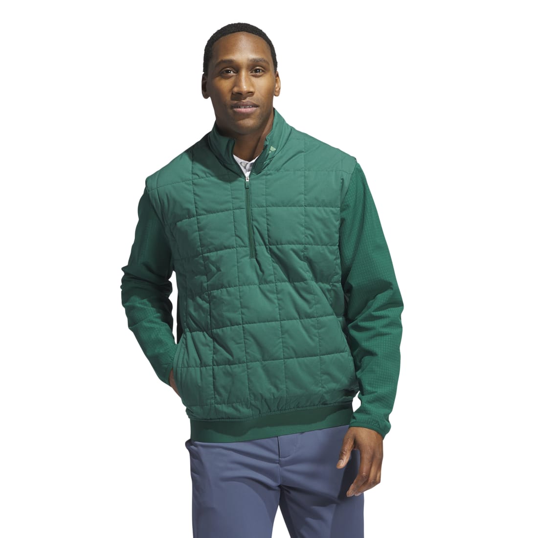 adidas Ultimate365 Quilted DWR 1/2 Zip Golf Mid Layer IW1392 – Image 2
