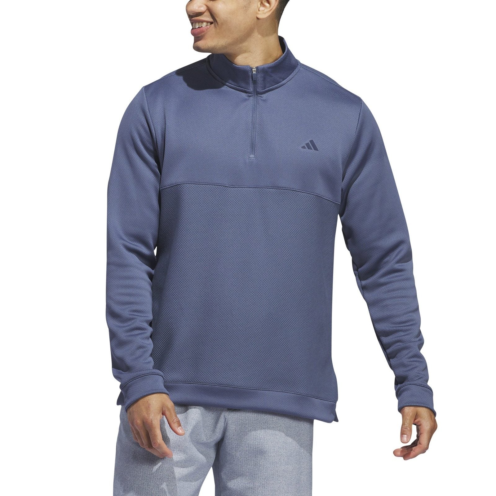 adidas Ultimate365 Textured 1/4 Zip Golf Mid Layer IU4695 – Image 2