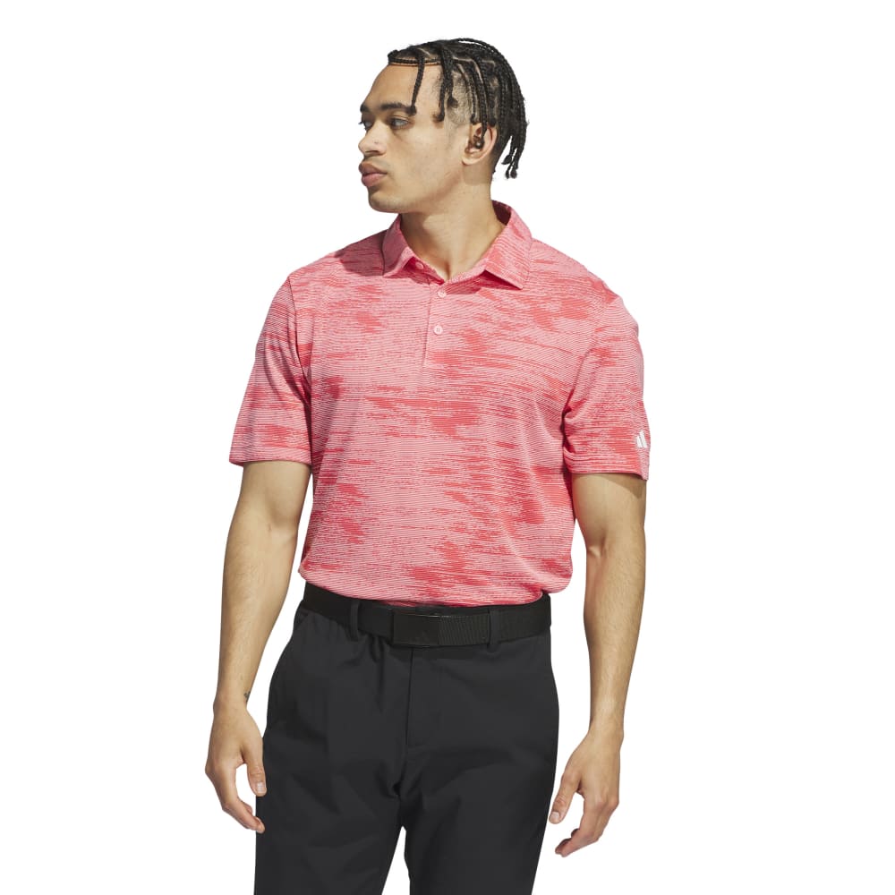 adidas Ultimate365 Textured Stripe Golf Polo Shirt IW1404 – Image 2