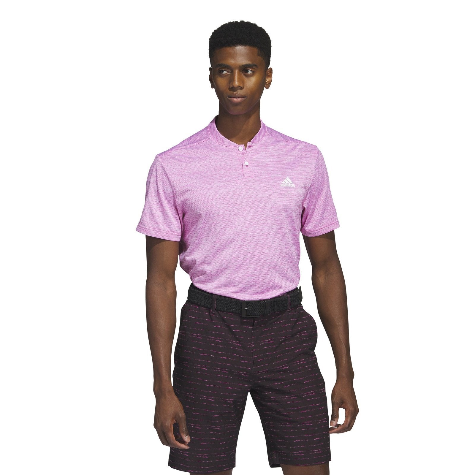 adidas Primegreen Texture Stripe Golf Polo Shirt HR9070 – Image 2