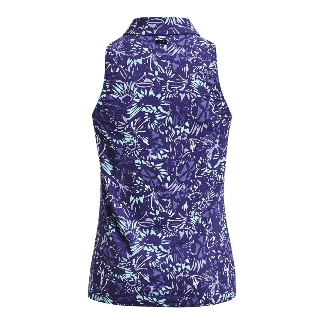 Under Armour Ladies Iso-Chill Sleeveless Golf Polo Shirt 1377334 – Image 2