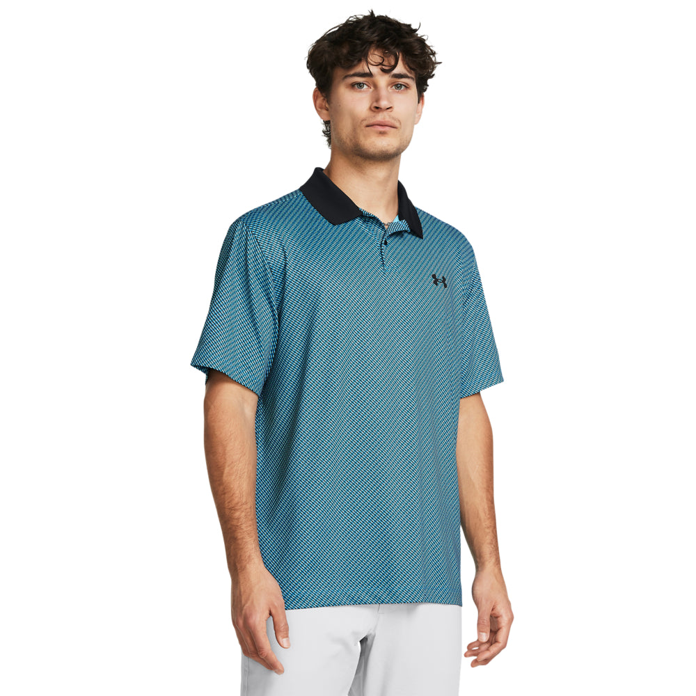 Under Armour Performance 3.0 Printed Golf Shirt 1377377 – Image 2
