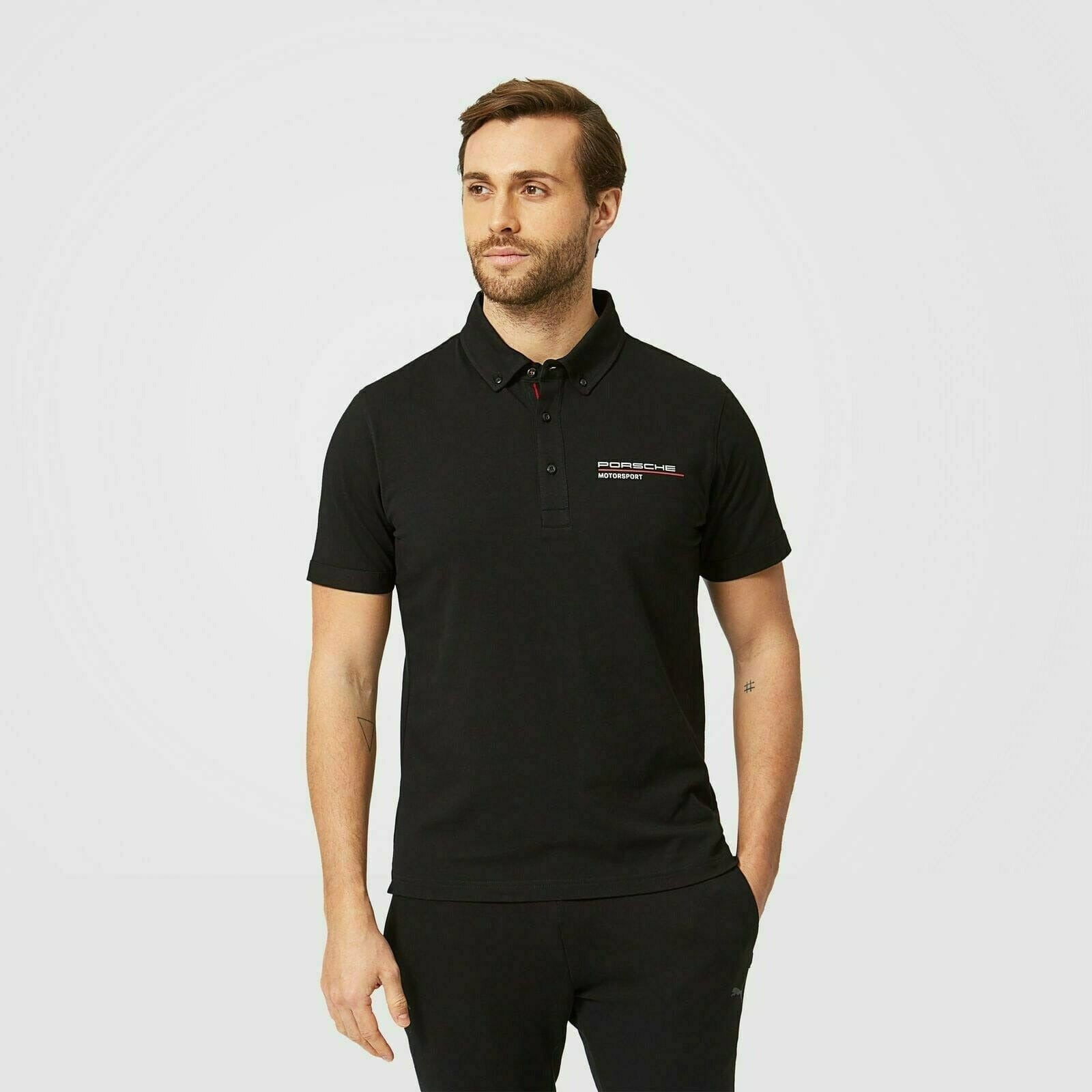 Porsche Motorsport Black Polo Shirt – Image 5