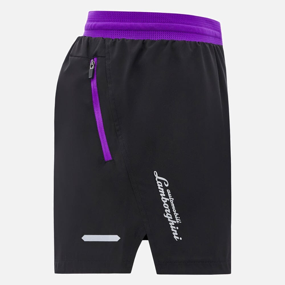 Automobili Lamborghini Women's Activewear Shorts - Black – Image 5