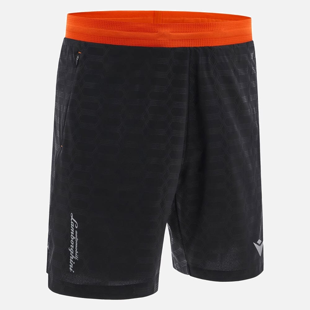 Automobili Lamborghini Men's Activewear Shorts - Black/Orange – Image 5