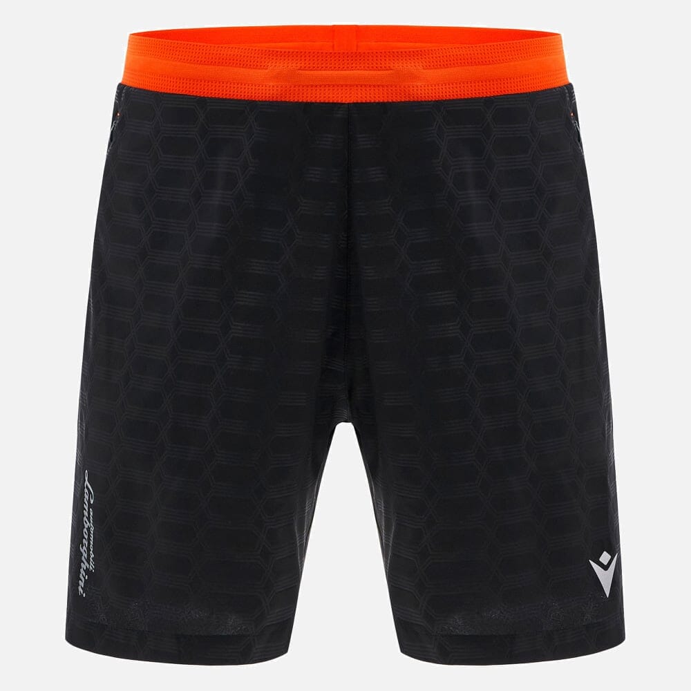 Automobili Lamborghini Men's Activewear Shorts - Black/Orange
