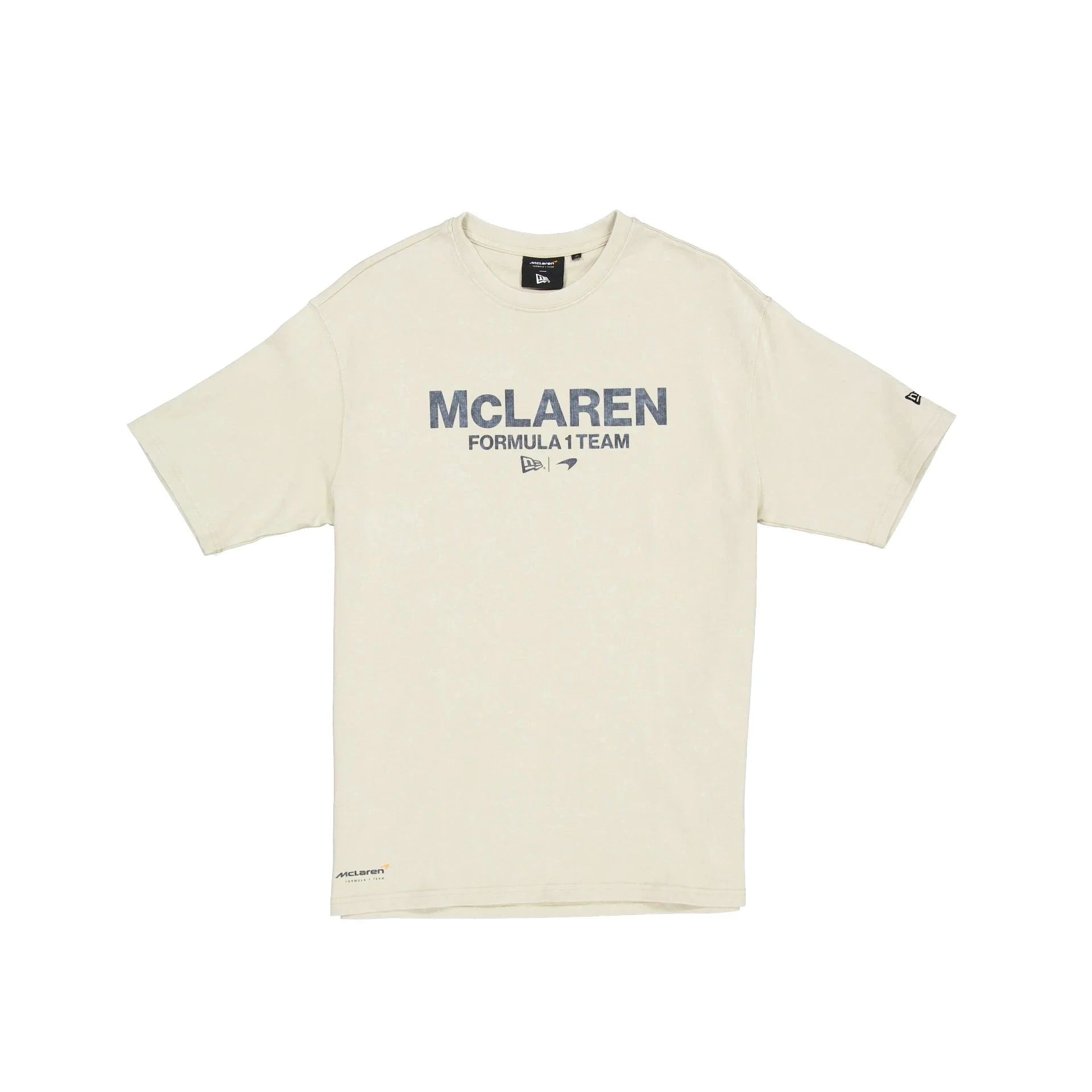 McLaren F1 x New Era Washed Logo T-Shirt - Stone/Black/White – Image 2