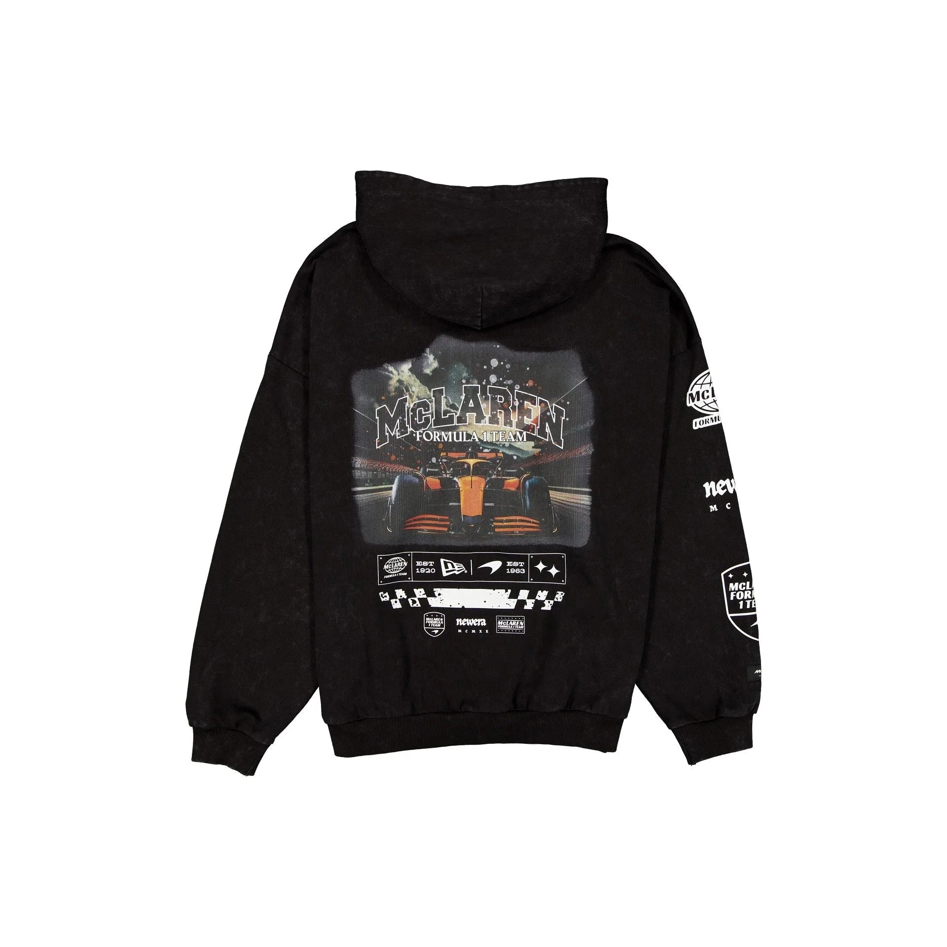 McLaren F1 x New Era Graphic Full Zip Hoodie - Black – Image 2