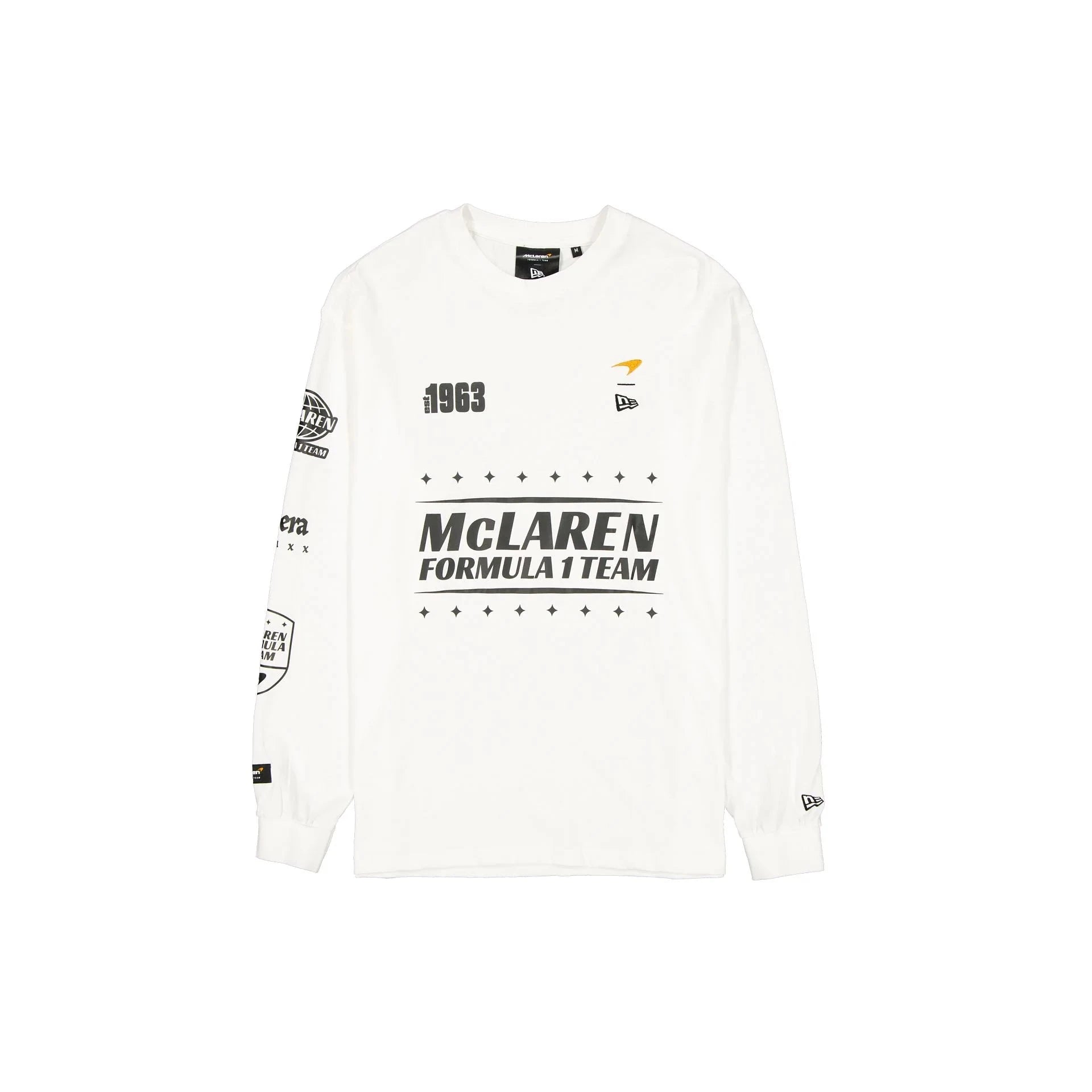 McLaren F1 x New Era Long Sleeve Racing T-Shirt - White/Black