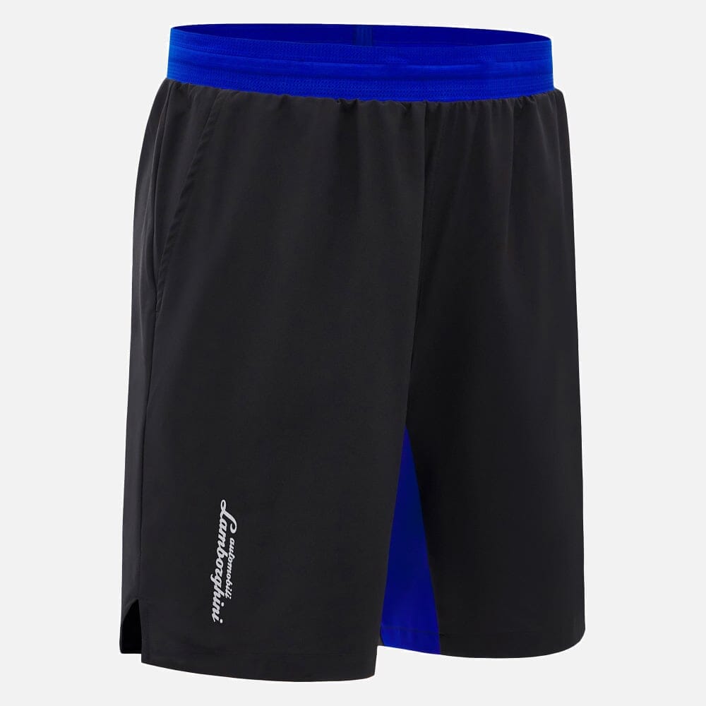 Automobili Lamborghini Men's Activewear Shorts - Black/Blue – Image 4