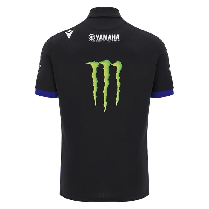 Monster Energy Yamaha 2025 Men's Team Replica Polo Shirt - Black – Image 2
