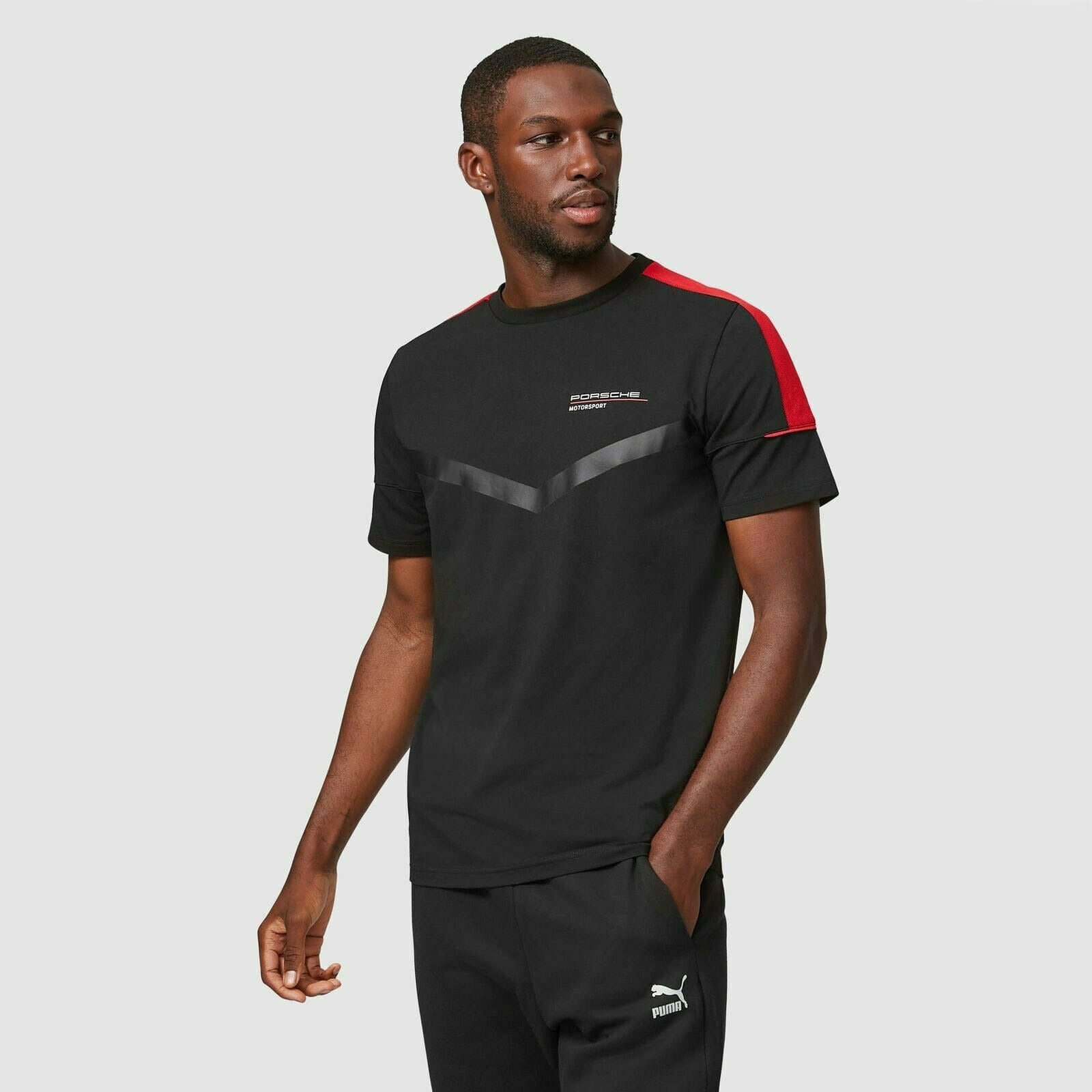 Porsche Motorsport Men's Black Fanwear T-Shirt – Image 3