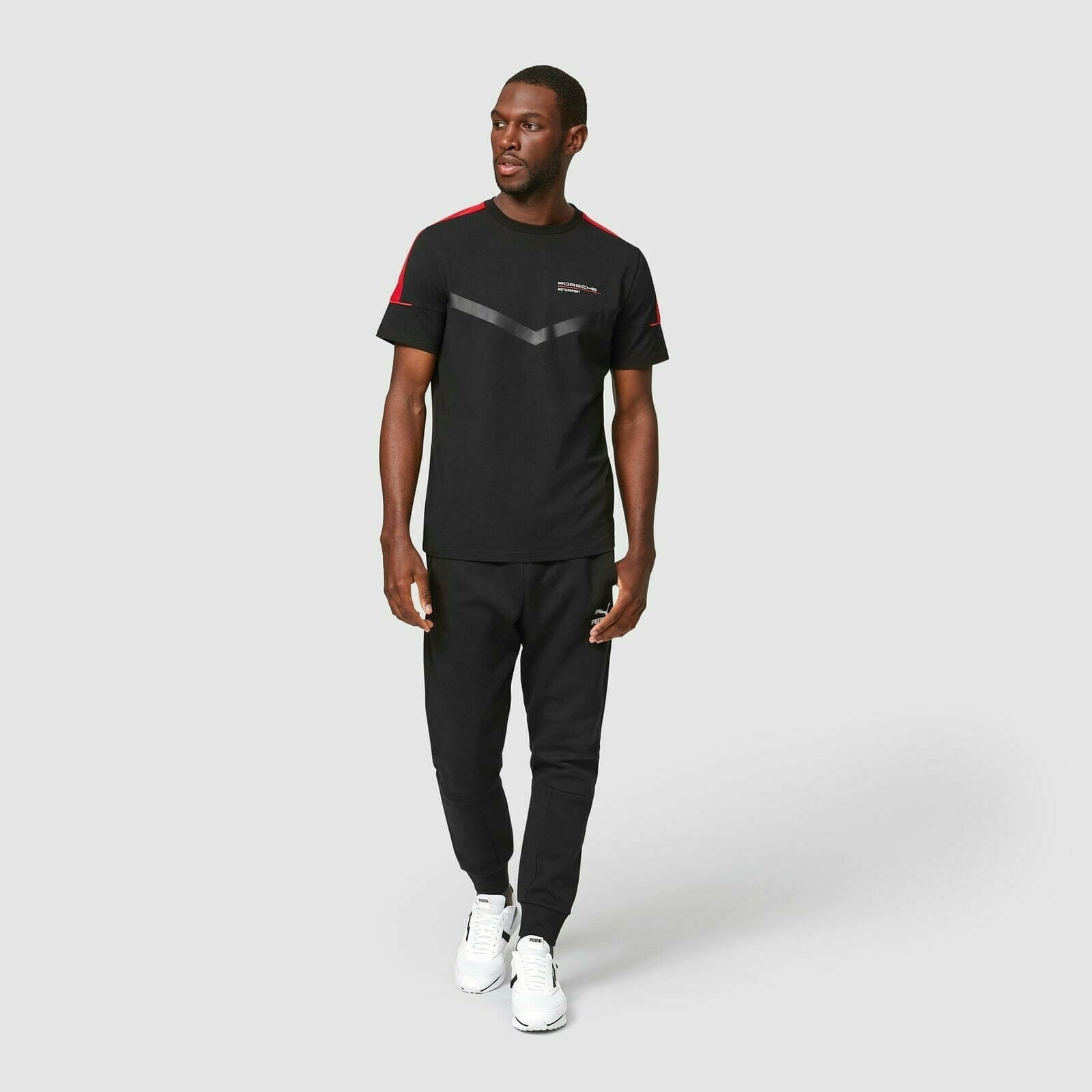 Porsche Motorsport Men's Black Fanwear T-Shirt – Image 5