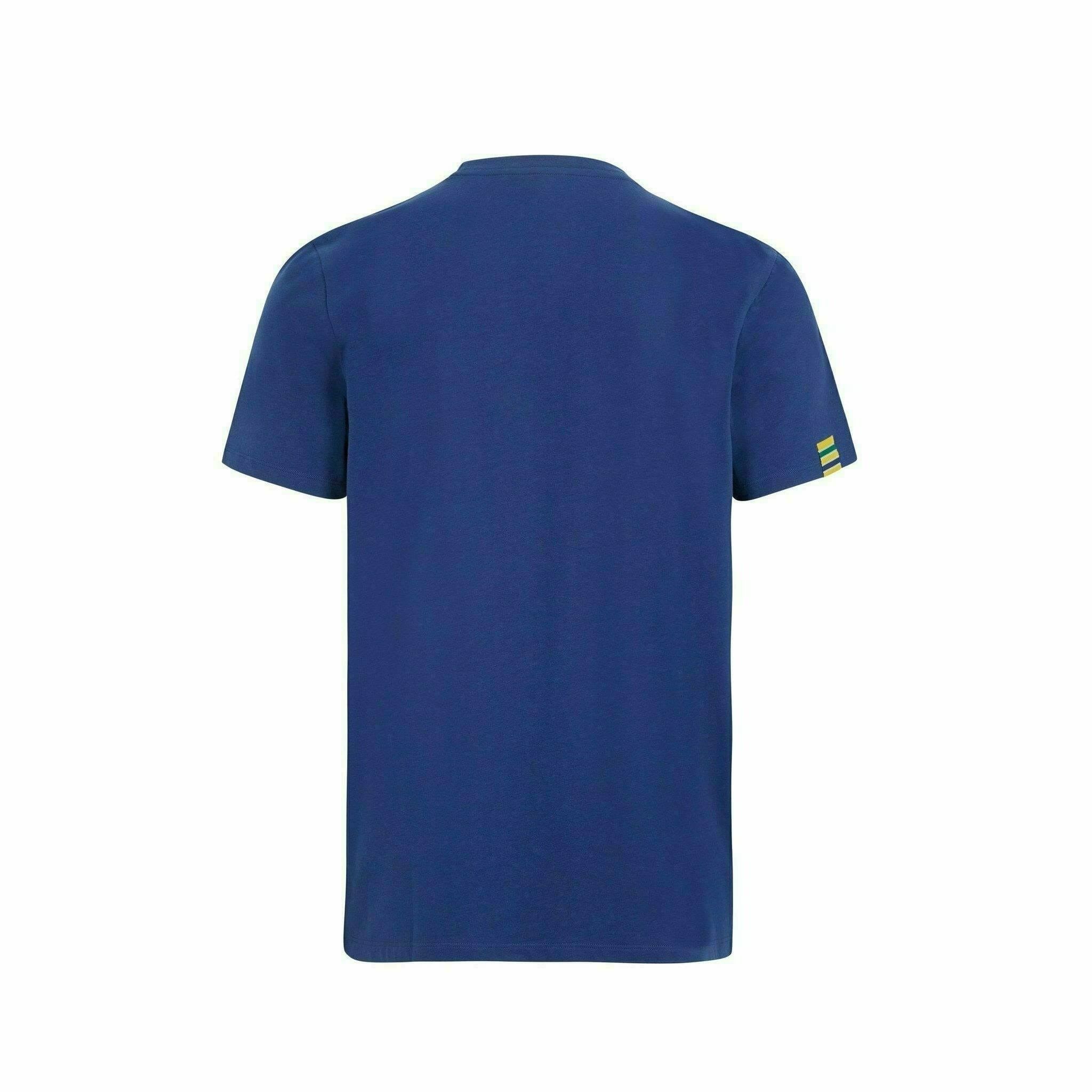 Ayrton Senna Fanwear Logo T-Shirt - Navy/Green/Yellow – Image 4