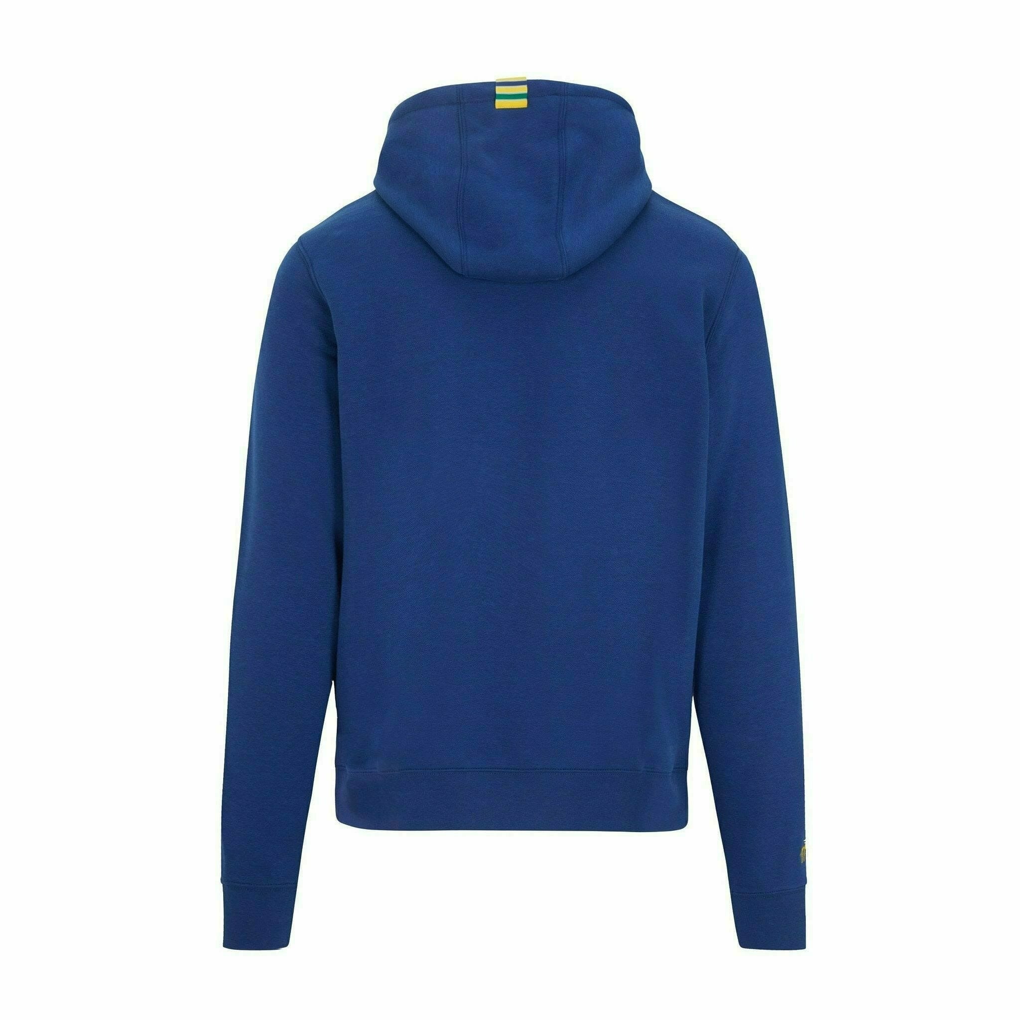 Ayrton Senna Men's Fanwear Logo Hoody- Navy – Image 2
