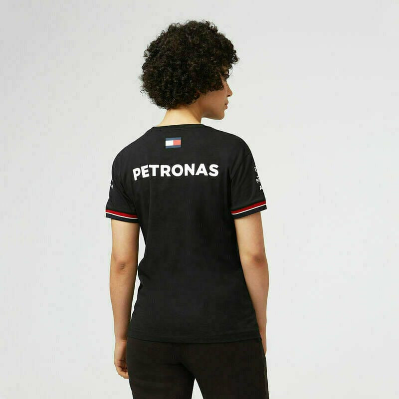 Mercedes Benz AMG Petronas F1 Women's Driver T-Shirt - Black/White – Image 6