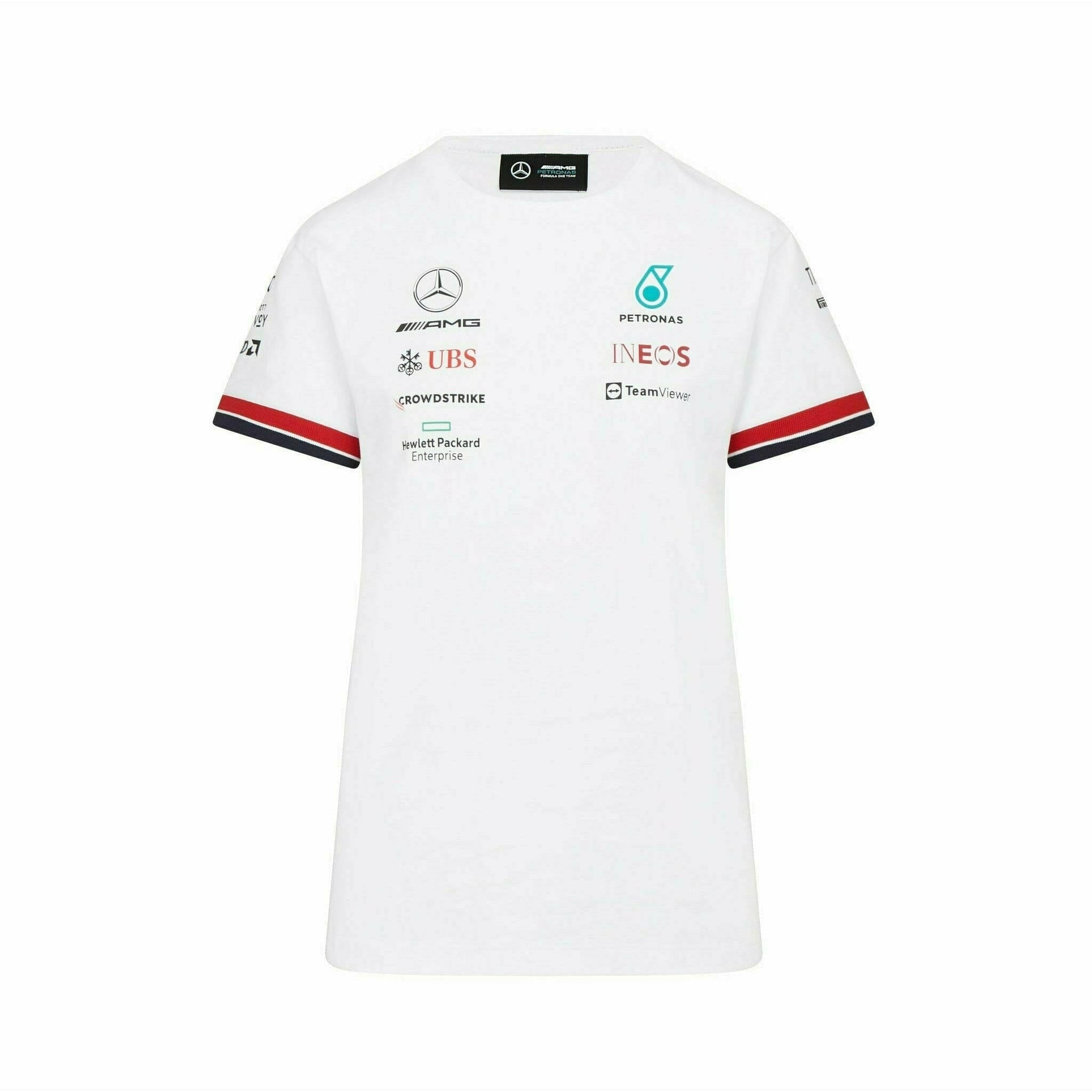 Mercedes Benz AMG Petronas F1 Women's Driver T-Shirt - Black/White
