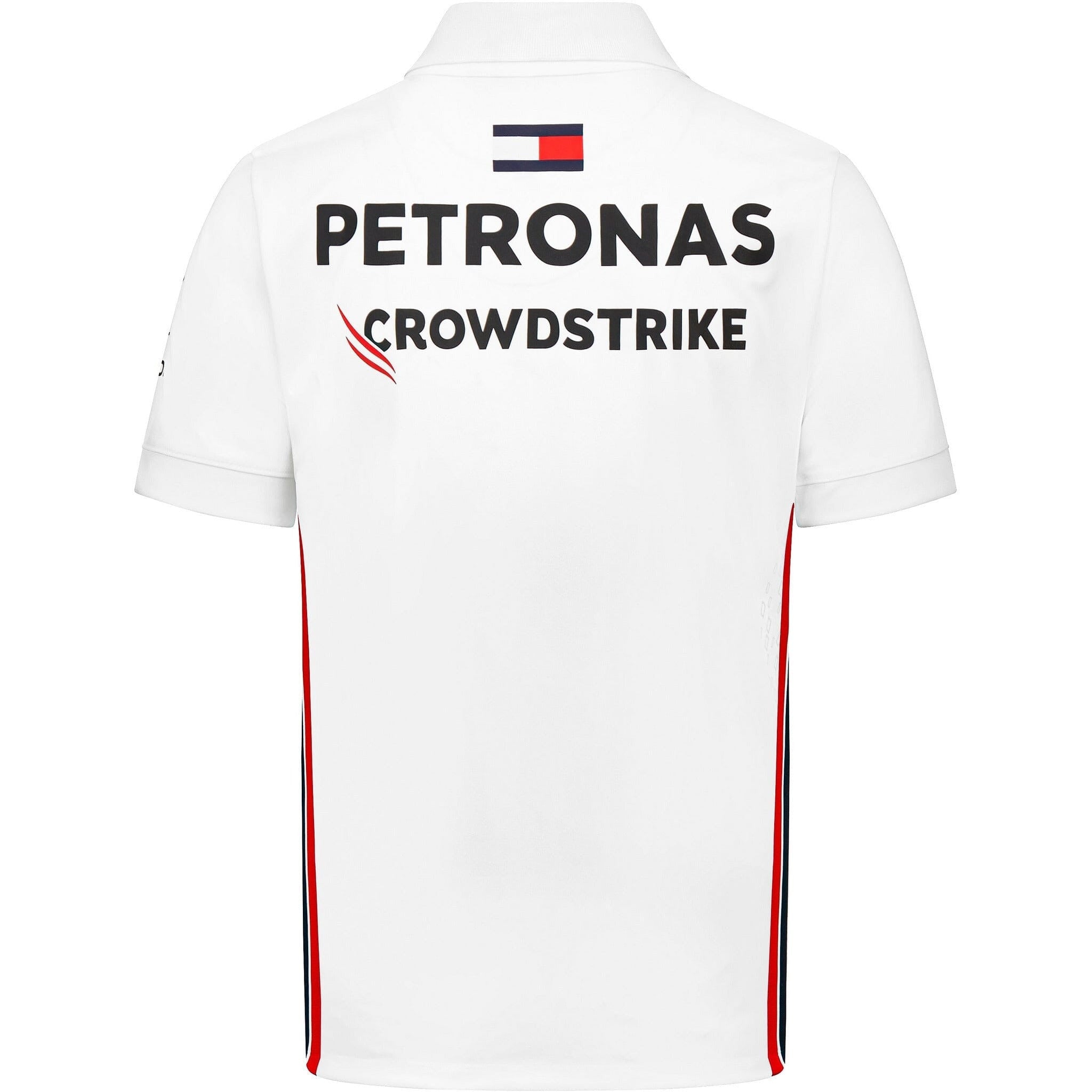 Mercedes AMG Petronas F1 Men's Team Polo - Black/White – Image 3