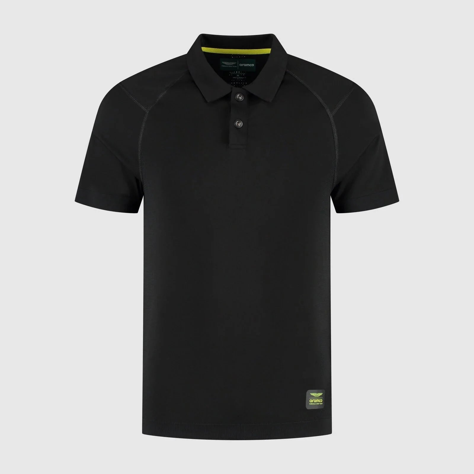 Aston Martin F1 Tech Men's Seamless Polo Shirt - Black