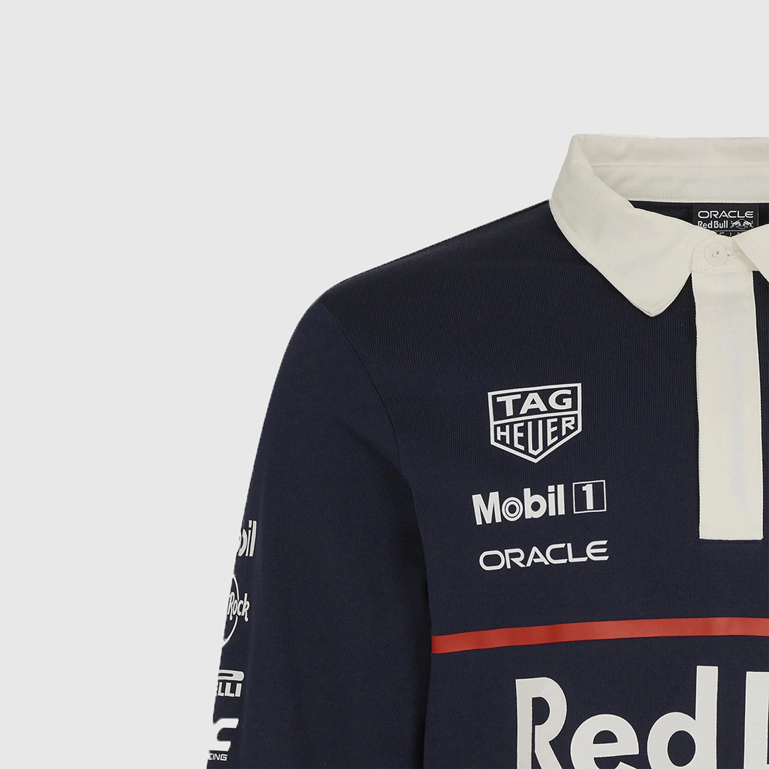 Red Bull Racing F1 Heritage Team Long Sleeve Polo Shirt - Navy – Image 6