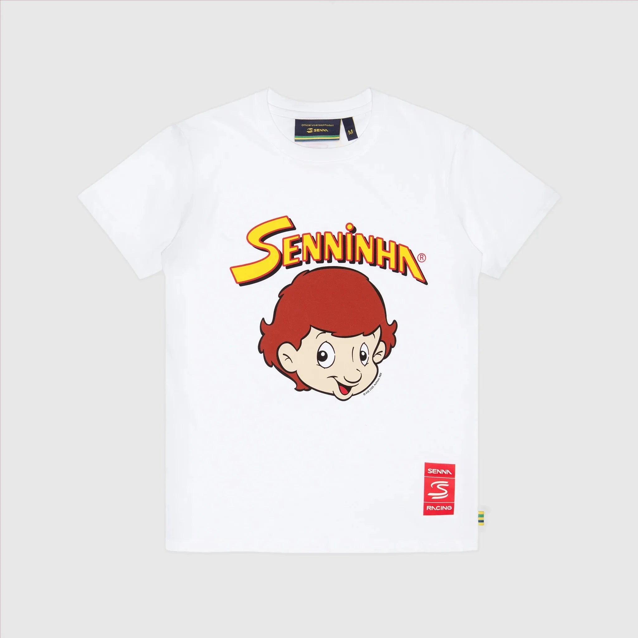 Ayrton Senna F1 Senninha T-Shirt - White/Red/Blue – Image 3